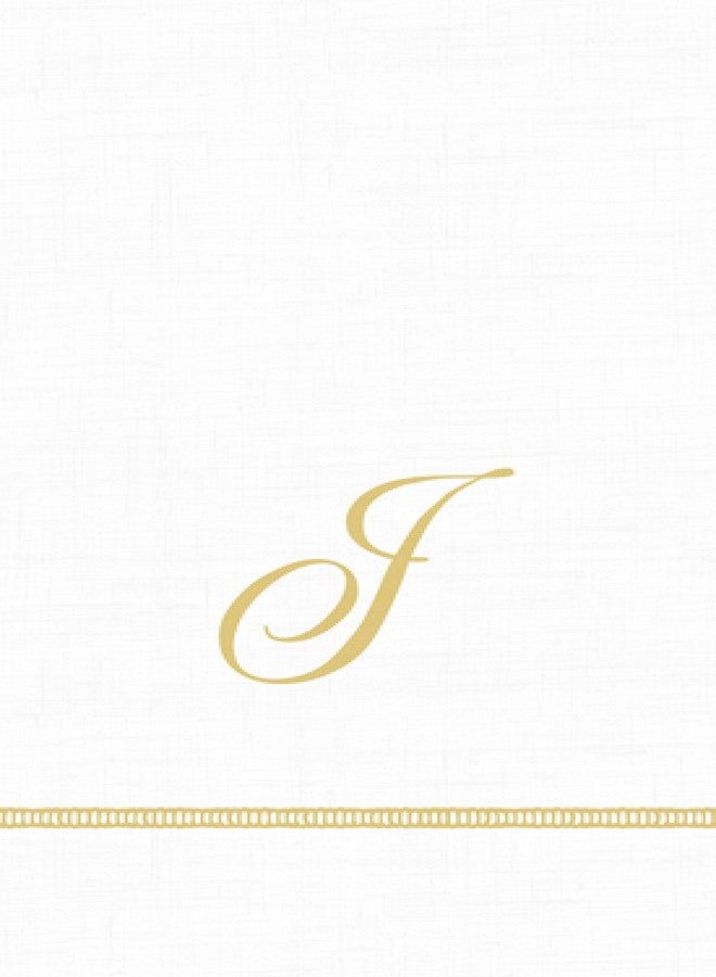 Entertaining with Caspari Monogram Initial J Paper Guest Napkins, Pack of 15